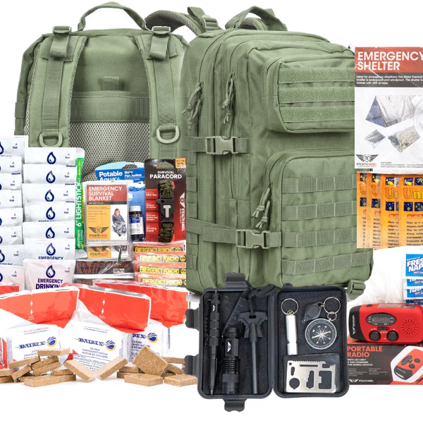 4 Person Bug Out Bag Emergency Kit 72 Hours -