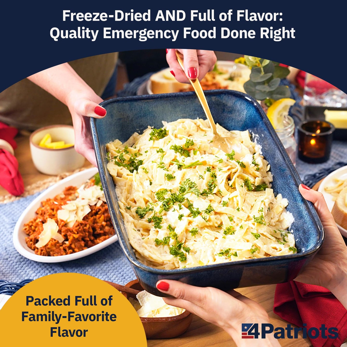 4Patriots 4-Week Survival Food Kit: Emergency Food Supply Designed to Last 25 Years, 192 Servings