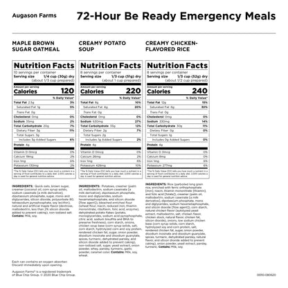 Augason Farms 72-Hour Be Ready Emergency Meal Kit, White, Small